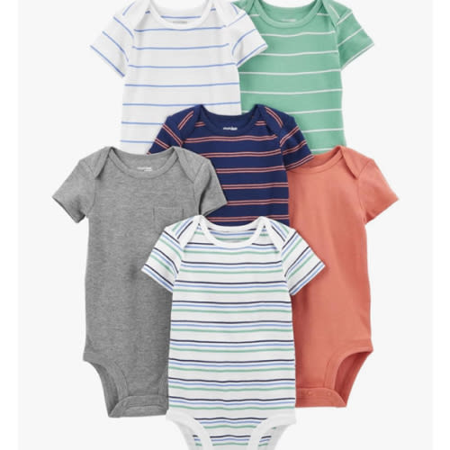 Simple Joys by Carter's Baby-Boys 6-Pack Short-Sleeve Bodysuit