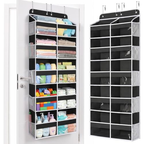 Yecaye 5 Tier Over The Door Organizer, Door Organizer with 10 Compartments