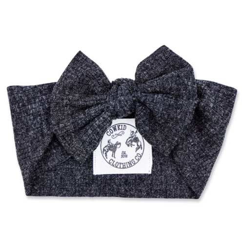 Charcoal Ribbed Head Wrap
