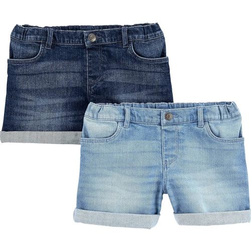 Simple Joys by Carter's Girls Denim Shorts, Pack of 2