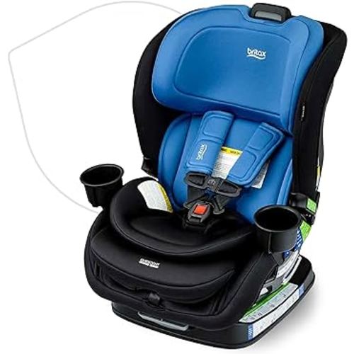 Britax Poplar Convertible Car Seat, 2-in-1 Car Seat with Slim 17-Inch Design, ClickTight Technology, Cobalt Onyx