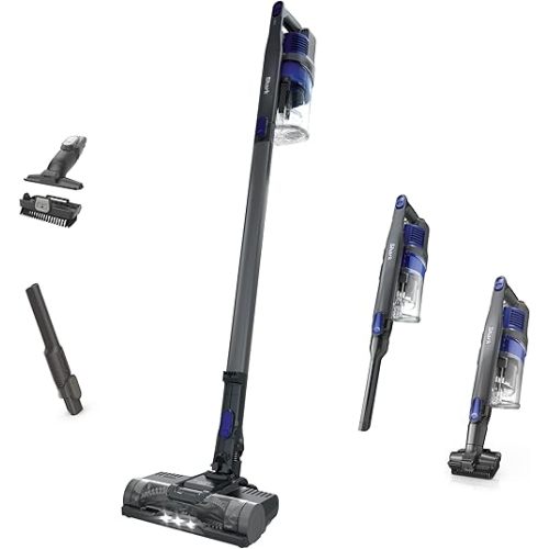 Shark | Pet Cordless Vacuum Cleaner | LED Headlights | Removable Handheld Vacuum for Pet Hair | Crevice Tool & Pet Multi-Tool Included | 40min Runtime | For Carpet & Hard Floors | Grey | IX141