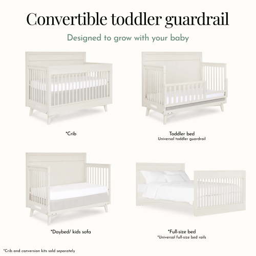 Evolur Convertible Crib Toddler Guard Rail I Full Assembly I Lasting Quality