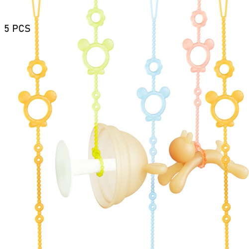 Toy Straps for Baby, Asunby Silicone Set Baby Pacifier Clip,Applies to Car Seat Toy, Teether Toy, High Chair, Stroller Accessories, Baby Toy Clips, Cribs, Rocking Chair