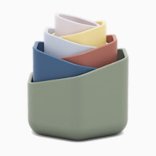 Lalo Stacking Cups - Sage Multi