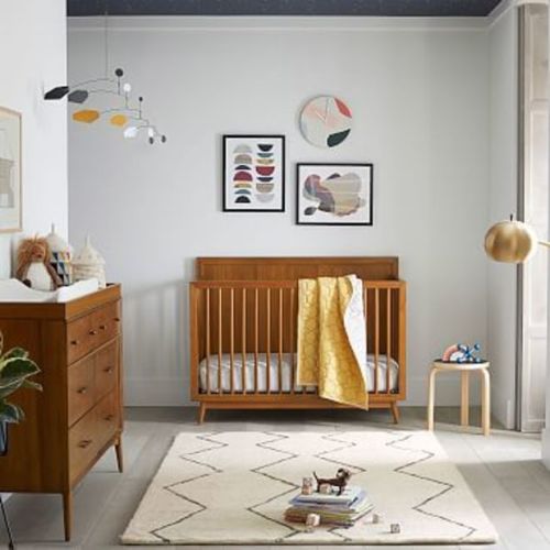 Mid-Century 4-in-1 Convertible Crib