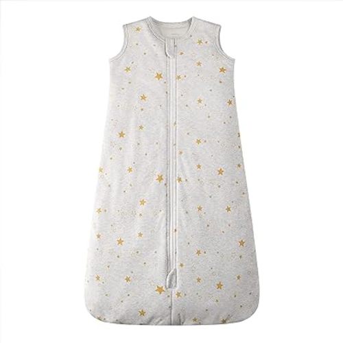 Owlivia Baby Sleep Sack Organic Cotton Sleeping Bag with- 2.5 TOG Sleeping Bag with 2-Way Zipper, Boys Girls Swaddle Transition Sleep Sack(2.5 TOG Golden Star, 3-12 Months)