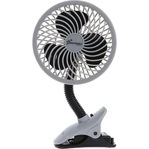 Dreambaby Caged Deluxe EZY-Fit Clip On Fan (Black)
