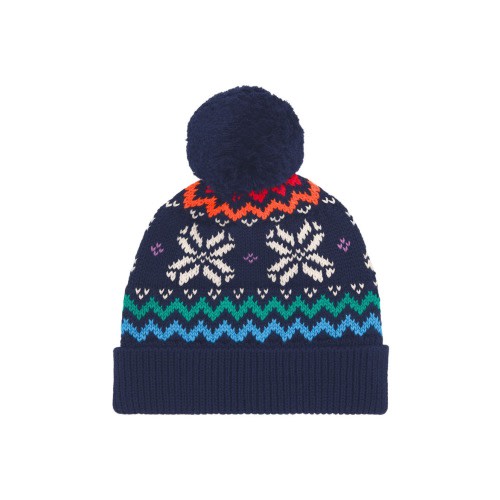 Baby Rainbow Snowflake Fair Isle Beanie, 6-12M