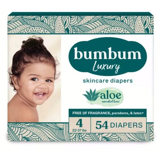 Bum-Bum Luxury Fragrance-Free Disposable Diapers - (Select Size and Count) (Size-4)