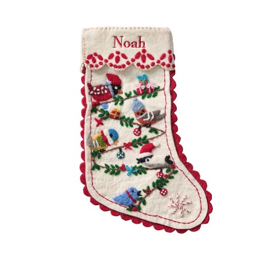 Scenic Felted Wool Christmas Stocking Collection