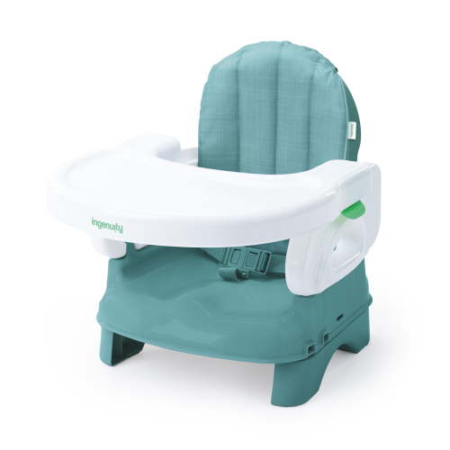 Ingenuity Deluxe Comfort Folding Baby Booster - Adjustable Height - Cushioned - Lightweight - 6M-3Y