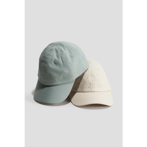 2-PACK COTTON TWILL CAPS