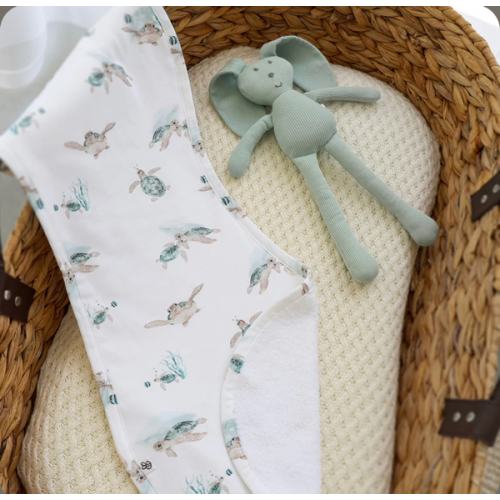 Turtle Organic Cotton Burp Cloth | Snuggle Hunny