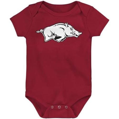 Outerstuff NCAA Officially Licensed Newborn & Infants 0-24 Months Primary Logo Creeper Bodysuit Romper