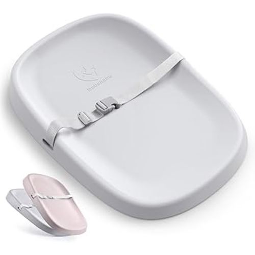 Bellababy Baby Changing Pad, Waterproof & Non-Slip, Soft, Easy to Clean, Lightweight, Portable, Polyurethane (PU), 27.6 * 19.2 * 2.9, Gray