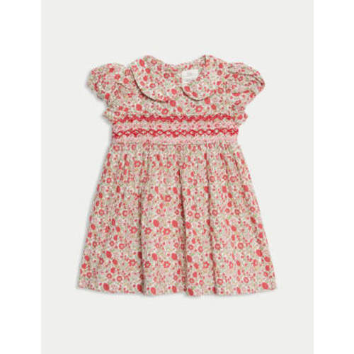 Pure Cotton Floral Dress (0-3 Yrs)