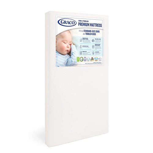 Graco Premium Foam Crib and Toddler Mattress - White