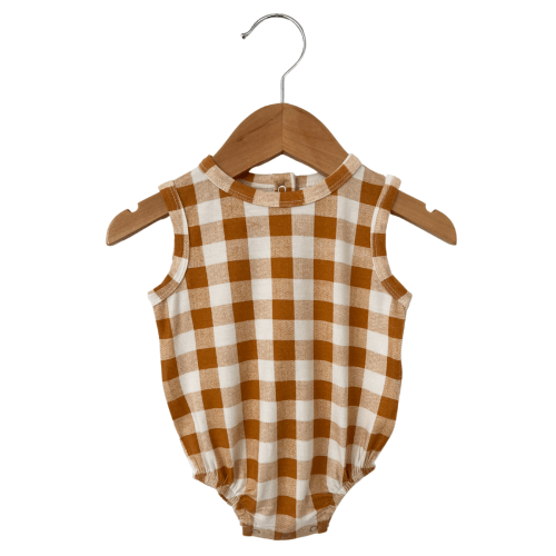 Bubble Romper, Tuscany Plaid