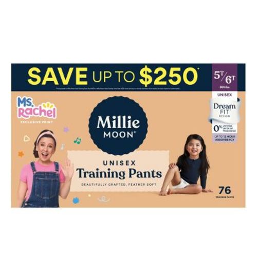 Millie Moon Ms Rachel Disposable Training Pants - Size 5T-6T - 76ct