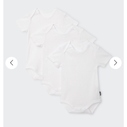 Bonds Rib Shortsleeve Bodysuit 3 Pack | Baby | BWDJA