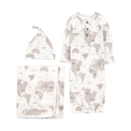 Carter's Child of Mine Baby Layette Gown Set, 3-Piece, Sizes Newborn-0/3 Months
