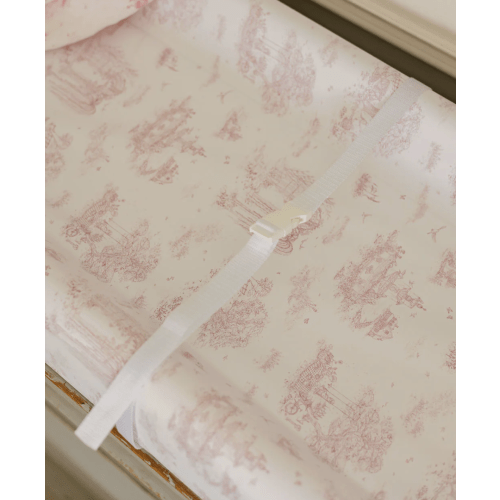 Spring Toile Pink Contour Change Pad | The Gilded Bird – The Gilded Bird US