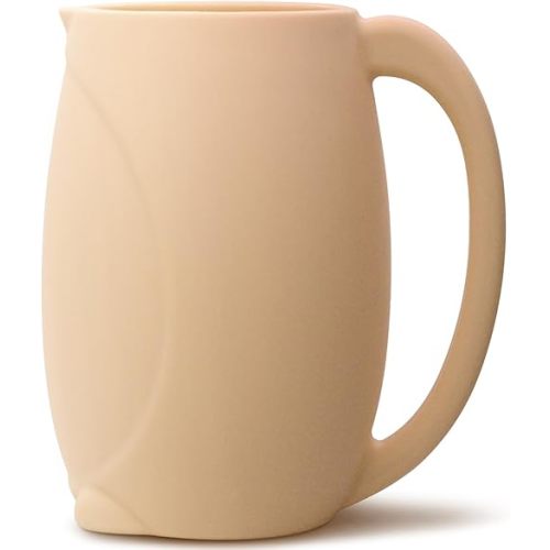 Baby Bath Rinse Cup, 17oz/500ml, Baby Bath Toys for Toddlers & Kids, Safety Protection Soft Silicone Cup and Newborn Essentials Must Haves for New Parents,Cute Penguin Make Bathing Fun for Child