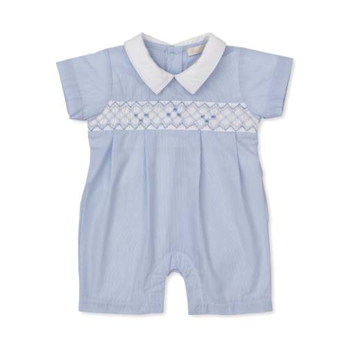 CLB Summer 26 Blue Woven Short Playsuit