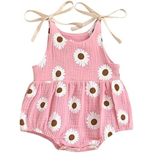 Infant Newborn Baby Girl Floral Romper Kids Spaghetti Strap One Piece Jumpsuit Shorts Toddler Summer Overall Clothes