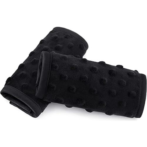 Pro Goleem Car Seat Strap Covers for Babies Soft Car Seat Strap Shoulder Pads for All Car Seats, Stroller, Pushcar, Black