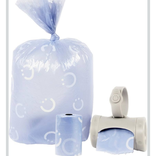 Ubbi On-the-Go Gray Bag Dispenser and Waste Disposal Bags Refill, 60 Lavender Scented Diaper Bags, Baby Savings Bundle, New Parent Gift