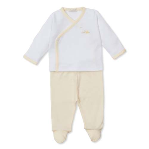 Premier Baby Duckling Hand Emb. Footed Pant Set