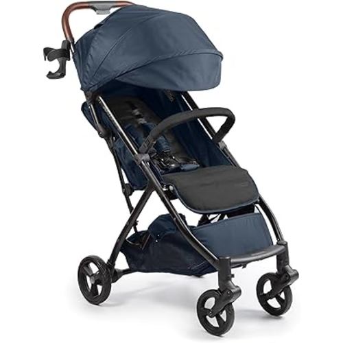 Summer Infant Ingenuity 3Dquickclose CS+ Compact Fold Stroller – Lightweight Stroller with Oversized Canopy, Extra-Large Storage and Compact Fold, Deep Ocean