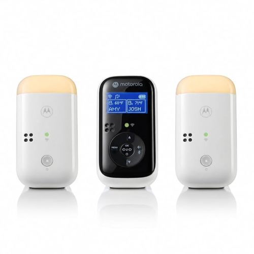 Motorola Nursery Dual Room Audio Baby Monitor, No WiFi, 2-Way Talk, Night Light, 1500ft Range, Portable Audio Only with Parent Unit & 2 Monitors, PIP15