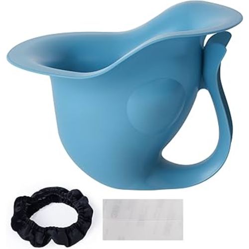 Newborn Baby Potty- The Diaper-Free Solution for Indoor & Outdoor Elimination Communication; Cute Fish Design (Blue)