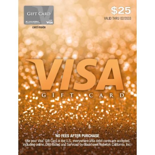 Visa $25 Gift Card (plus $3.95 Purchase Fee)