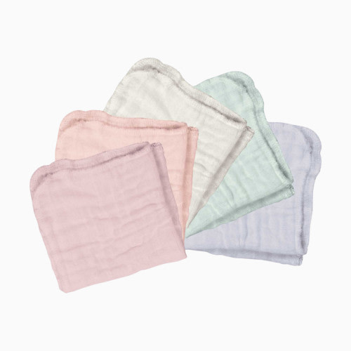 GREEN SPROUTS Muslin Cloths (5 Pack) - Rose