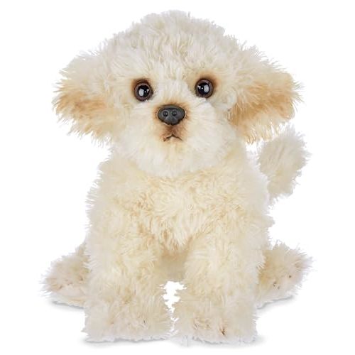 Bearington Dog Stuffed Animal - Bisquit Puppy Realistic Stuffed Animals - Plush Dog Toys for Kids Poodle Labradoodle Plushies -13.5 Inch