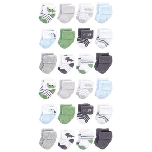 Hudson Baby Cotton Rich Baby Terry Socks 24-Pack