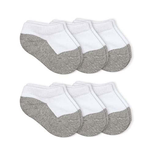 Jefferies Socks, Llc Unisex-baby Newborn 6 Pack Seamless Sport Half Cushion Low Cut Socks