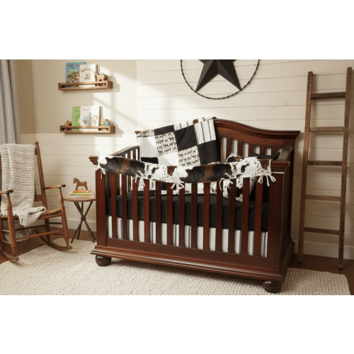 Angus and Cow Minky Western Farm Boy Crib Bedding