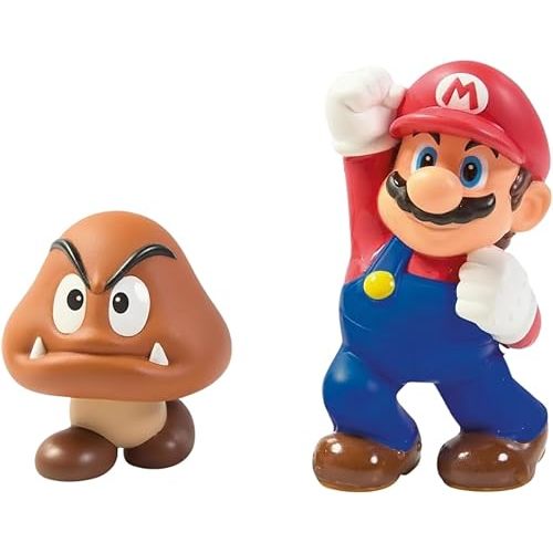 My Mario Water Squirters by TOMY Toomies - Goomba and Mario - Officially Licensed Toddler Toys for Bathtime, Pool, or the Beach - Summer Water Toys - Ages 2 Years and Up