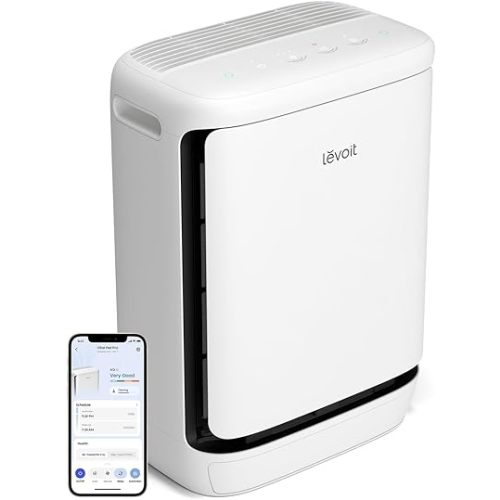 LEVOIT Vital Pet Pro Air Purifier for Home Pets Large Room, White
