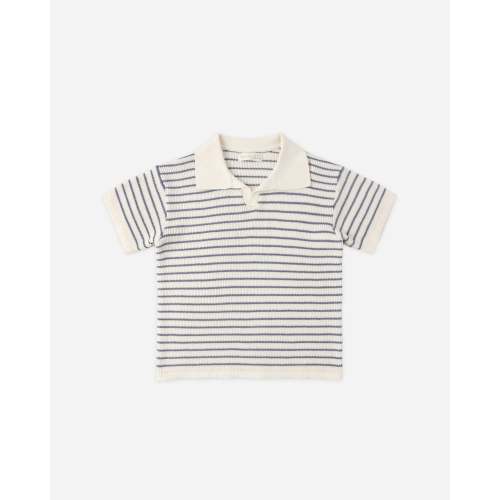 Chandler Knit Polo Marine Stripe