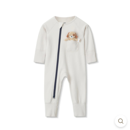 Zip Romper in Pebble – Our Little Treasures