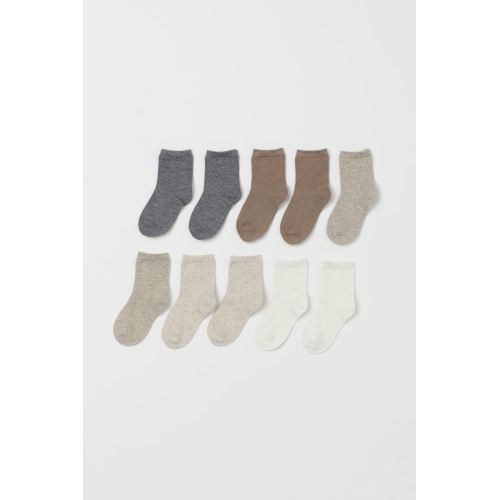 10-pack Socks, Beige