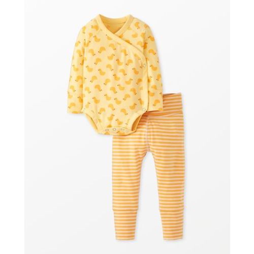 Baby Layette  Wrap Top & Wiggle Pants in HannaSoft™