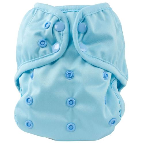 OsoCozy One Size Cloth Diaper Covers - Adjustable Snap Fit & Double Leg Gussets for Baby Boys & Girls from 8-35 Pounds. Use with Prefold, Flat or Fitted Cloth Diapers or Snap-in Inserts.