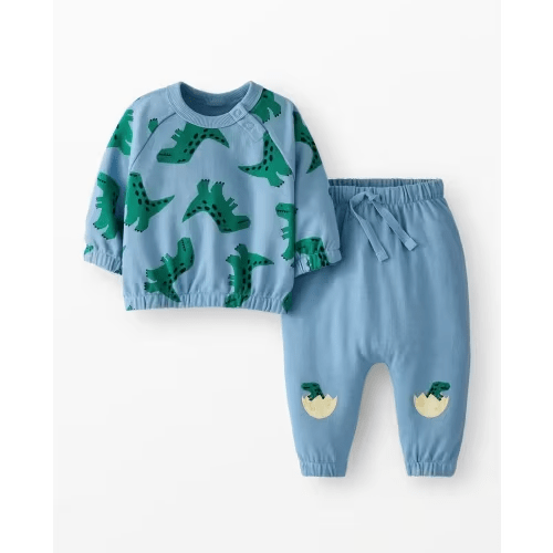 Baby French Terry Sweatshirt & Sweatpants Set
